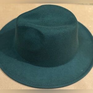 Stylish Dark Green Fedora Hat